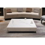 Elementi - bianco table basse en porcelaine marbre grande en béton élégant facile d'entretien 118 x 118 ... Elementi - bianco table basse en porcelaine marbre grande en béton élégant facile d'entretien 118 x 118 ...
