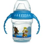 Gobelet avec anse - thermobaby - 250 ml - bec verseur en silicone - anti - fuite - pat' patrouille