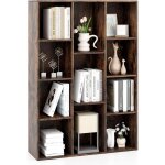 Biblioth�que � 11 cubes, �tag�re avec compartiments ouvertes, meuble de rangement pour salon, chambre, ...