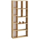 Calicosy - biblioth�que 12 niches d�cor ch�ne saphir h170 cm - demios