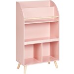 Bibliothque 3 tagres liloet 102 cm rose pastel
