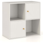 Biblioth�que 4 cubes rangement compact 60 x 29 x 60 cm grande capacit� de stockage design moderne en ...