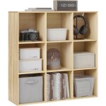 Woltu - bibliothque avec 9 compartiments 94x29, 5x93 cm, tagre cubique, cloison  cubes ouvertes, ...