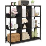 Bibliothèque 9 cube à 3 Étagères bealife meuble rangement pour bureau salle de séjour chambre 100 x 30 ... Bibliothèque 9 cube à 3 Étagères bealife meuble rangement pour bureau salle de séjour chambre 100 x 30 ...