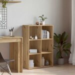 Biblioth�que / buffet ch�ne artisanal 66x30x98 cm bois ing�nierie vidaxl