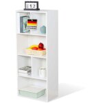 Biblioth�que california blanc, 50 x 29 x 121 cm, 6 compartiments