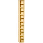 Biblioth�que cd dvd, meuble de rangement colonne 12 cases, capacit� 204 cd, dimensions 21x20x175 cm, ...