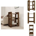 Bibliothque / cloison marron miel 60x35x91 cm bois massif - bibliothque - bibliothque en bois - meuble ...