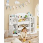 Biblioth�que pour enfants, avec 8 bo�tes en non - tiss�, blanc