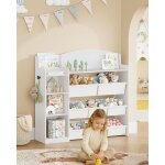 Biblioth�que pour enfants, avec 8 bo�tes en non - tiss�, blanc