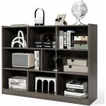 Bibliothque enfant 8 cubes ouvertes, 122x 32 x93cm, meuble de rangement bibliothque pour livres et ...