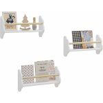 Woltu - bibliothque pour enfants en pin et mdf tagre murale avec 3 tablettes, tagre montessori, ...