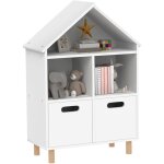 Aiyaplay - bibliothèque enfant style nordique maisonnette - 2 tiroirs, 3 niches - mdf effet bois clair ... Aiyaplay - bibliothèque enfant style nordique maisonnette - 2 tiroirs, 3 niches - mdf effet bois clair ...