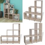 Bibliothque / tagre 107 cm couleur de chne - bibliothque design - bibliothque moderne - tagre ...