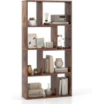 Bibliothque tagre  8 compartiments ouvertes, meuble de rangement avec kits anti - basculement, pour ...