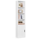 Biblioth�que �tag�re haute sur 6 niveaux avec porte meuble de rangement ouvert 24 x 318 x 175 cm pour ...