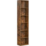 Biblioth�que, �tag�re de rangement 6 niveaux, meuble, cube, pour salon, bureau, chambre, style industriel, ...