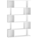 Vasagle - biblioth�que, �tag�re sur 5 niveaux, 24 x 90 x 159 cm, meuble de rangement, avec compartiments ...