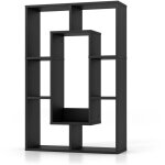 Biblioth�que g�om�trique � 7 cubes pour salon ou bureau organis�e et s�curis�e design contemporain en ...