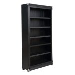 Decoration d ? autrefois - bibliothque modulable ouverte - mdf - noir - interior's