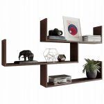 Bibliothque theta en weng, tagre murale pour salon, bureau, mk