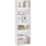 Woltu - bibliothque tagre  6 niveaux, tagre ouverte, meuble autoportant, tagre de rangement, ...