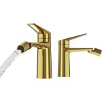 Granitan - bidet de salle de bain or mitigeur laiton sur pied mitigeur monocommande nef 85111846