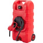 Bidon de essence sur roues 15 gal 56 l reservoir carburant portable avec pompe manuelle, transfert carburant ...