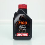Bidon d'huile lubrifiant motul 7100 10w40 4t 100% synth�se 1l