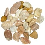 Big bag de + / - 500 kg galet de marbre du portugual eco (rose de valence, blanc et blanc pur) � 20 / ...