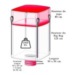 Lar�colte - big bag avec jupe de remplissage et goulotte de vidange - 1000 kg (95x95x125cm)