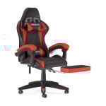 Bigzzia - fauteuil de bureau sige de bureau rglable - chaise gaming avec appui - tte et support lombaire, ...
