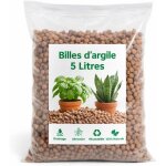 Billes d'argile 5 litres, drainage et a�ration pour plantes, 100% naturel et r�utilisable