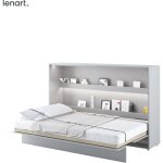 Bim furniture - lenart lit escamotable bed concept 05 120x200 horizontal gris mat