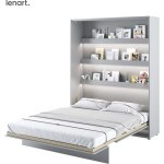 Bim furniture - lenart lit escamotable bed concept 12 160x200 vertical gris mat