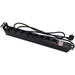 Bis - electric - multiprise 8 prises avec interrupteur pour coffret et baie 19'