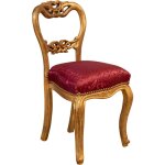 Biscottini - chaise de cuisine de salle  manger en bois 44x46x84 cm chaise tapisse chaise de chambre ...