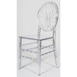 Chaises en polycarbonate transparent chaise de cuisine empilable 39x40x91 cm chaise salle  manger et ...