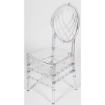 Chaises en polycarbonate transparent chaise de cuisine empilable 40x41x94 cm chaise salle  manger et ...