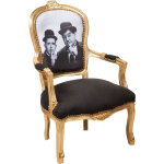 Biscottini - fauteuil rembourr fauteuil avec accoudoirs en bois style franais fauteuil de chambre chaise ...