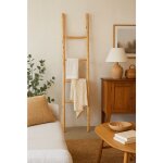 Porte - serviettes �chelle en bois moderne salle de bain au sol mur d�coratif porte - serviettes �chelle ...