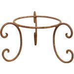 Support de pot en fer, tr�pied, soucoupe, socle pour plante, support de jardini�re, ext�rieur et int�rieur, ...