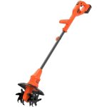 Black + decker outils de jardinage - cultivateur sans fil 18v, 1 batterie 2, 0 ah li - ion, chargeur ...