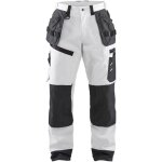 Blaklader - pantalon de travail pour peintre x1500 - blanc / gris fonc l - fr(46) - se(c52) - courtes ...