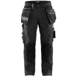 Blaklader - pantalon de travail stretch artisan 1590 - gris fonc� / noir s - fr(40) - se(c46) - courtes ...