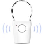 Blanc, 120db alarme de porte et fen�tre, alarme antivol sans fil antiintrusion pour poign�e de porte, ...