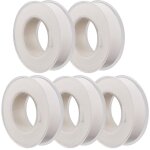 Blanc, 5 rouleaux 15 mm x 15 m ruban ptfe plastique industriel t�flon filet� plombiers ruban d'�tanch�it� ...