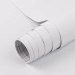 Blanc mat contact papier peel and stick 45cmx200cm papier peint blanc solide textur� film vinyle d�coratif ...