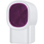 (blanc) mini radiateur �lectrique soufflant portable en c�ramique pour la maison, silencieux, rechargeable ...