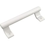 Blanc - poigne de porte coulissante en aluminium 200mm poigne de porte en verre pour balcon poigne ...